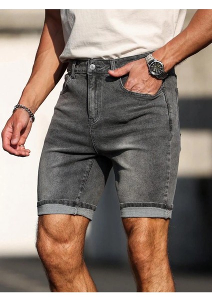 Regular Fit Erkek Kot Şort