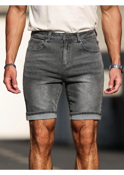 Regular Fit Erkek Kot Şort