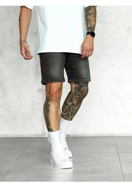 Regular Fit Erkek Kot Şort modelleri