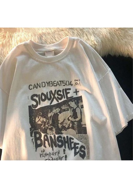 Beyaz Siouxsie And The Banshees (Unisex) T-Shirt fiyatları
