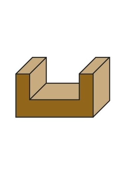 8X19X12 Z=2 Kaynaklı Freze Bıçağı Saplı
