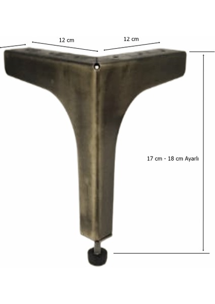 4 Adet Klas Ayak Metal 17 cm Antik Mobilya Koltuk Ayağı modelleri