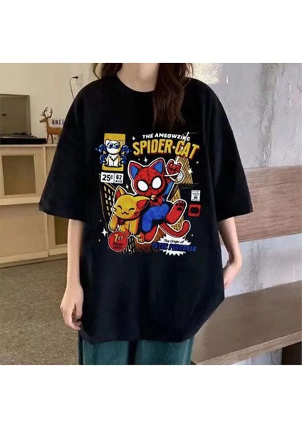 Siyah The Ameowzing Spider-Cat (Unisex) T-Shirt
