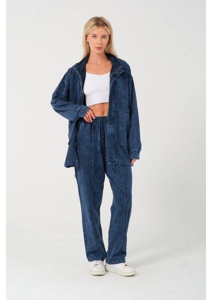 Pamuklu Ceket Spor Takım-Yeşil