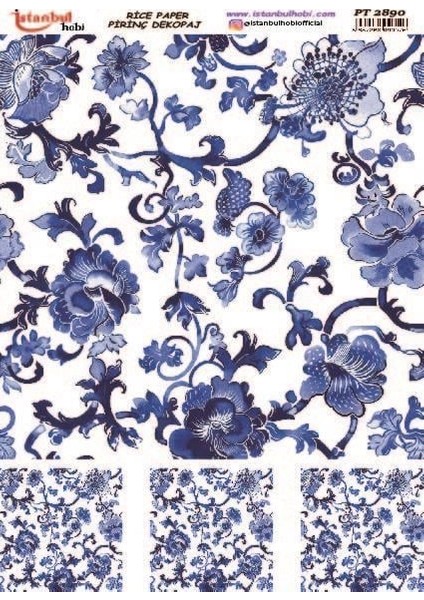 Istanbul Hobi Blue Blanc Pirinç Dekopaj PT2890