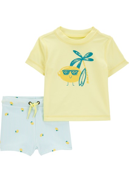 Erkek Bebek Güneş Koruyucu Mayo Set