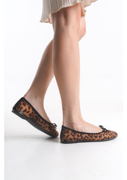 705 Leopar Fiyonklu Comfort Casual Kadın Babet fiyatları