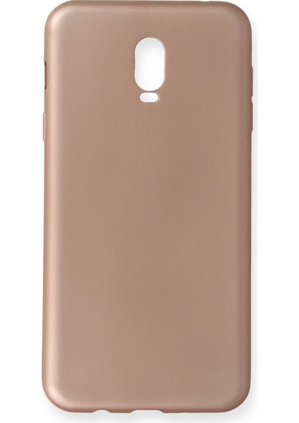 Samsung Galaxy C8 Kılıf First Silikon - Rose Gold Ynsmr