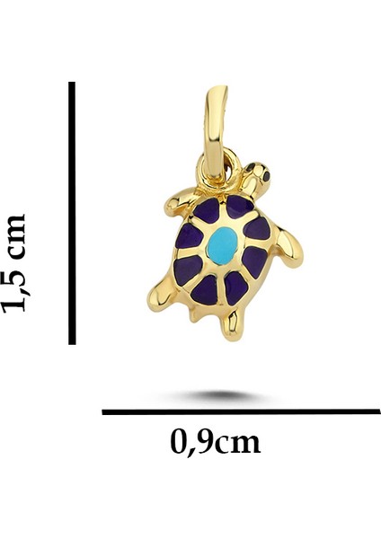 Mineli Kaplumbağa Altın Kolye AH46 fiyatları