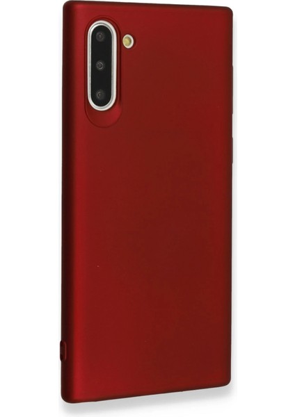 Samsung Galaxy Note 10 Kılıf First Silikon - Bordo Ynsmr