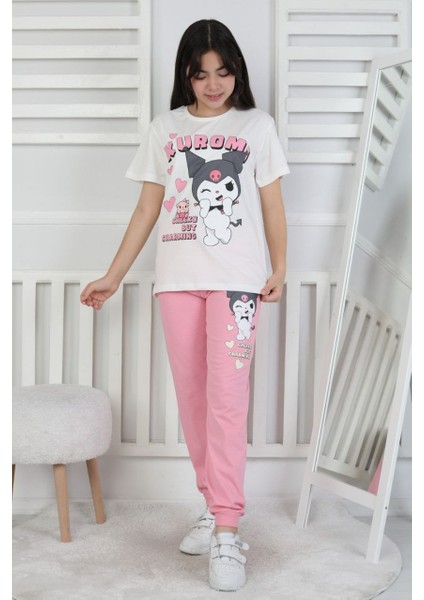 %100 Pamuk Yazlık Kısa Kollu Terletmeyen Yumuşak Kumaşlı Kız Çocuk Pijama Takımı