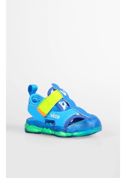 Live Erkek Bebe Saks Mavi Ilk Adım Işıklı Phylon Sandalet