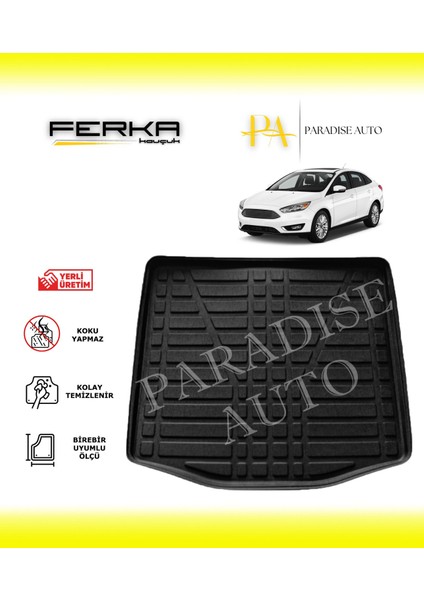 Ford Focus Sedan Kalın Stepne 2015-2018 Bagaj Havuzu