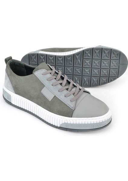 , Erkek Hakiki Deri Ayakkabı 1511040ZY2321 Gri fırsatları