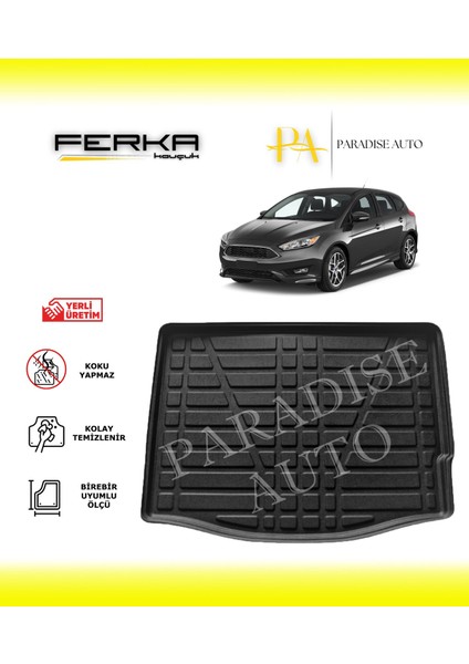 Ford Focus Hb Kalın Stepne 2015-2018 Bagaj Havuzu
