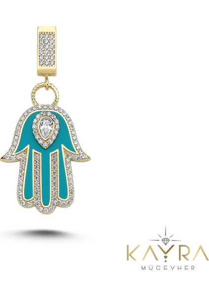 Mineli Fatma Ana Eli Altın Kolye Ucu AH12