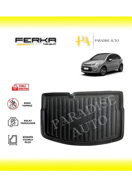 Citroen C3 Hb 5 Kapılı Ince Stepneli 2010-2016 Bagaj Havuzu