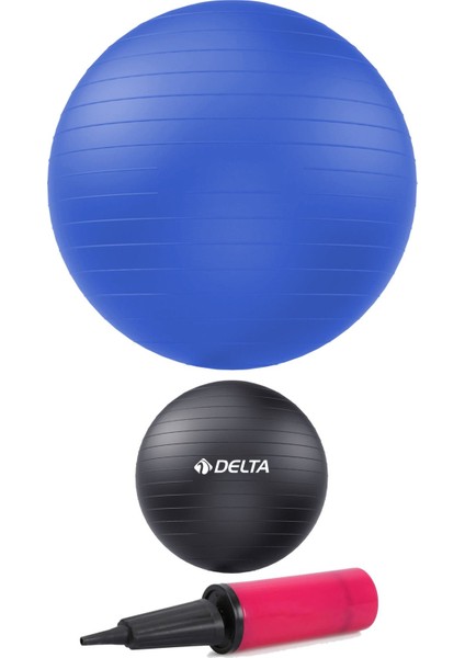 65 cm ve 20 cm Pilates Topu Seti + Çift Yönlü Pompa - Yoga, Pilates, Denge Egzersizi fiyatları
