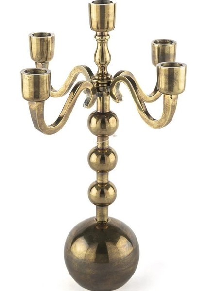Mumluk 5 Kollu Antik Gold 362140