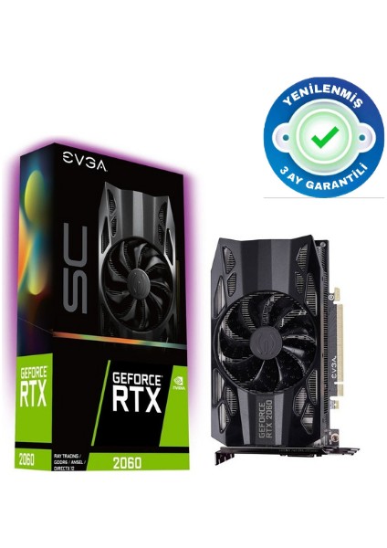 Yenilenmiş Evga Geforce Rtx 2060 6gb Gddr6 192 Bit Nvidia Ekran Kartı