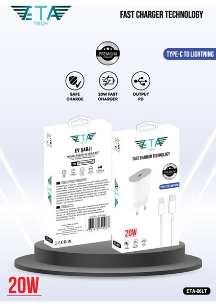 Apple iPhone 20W Tüm Serilerle Uyumlu Hızlı Şarj Aleti Adaptör Kablo Set 7 8 x 11 12 13 14 Pro Max Adaptör Seti 20W