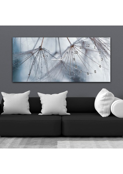 Yatay Saatli Yandan Sanat ve Doğa Temalı Cam Tablo YSYS117 fiyatları