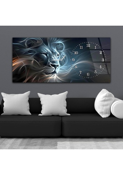 Yatay Saatli Yandan Sanat Temalı Cam Tablo YSYS284 fiyatları