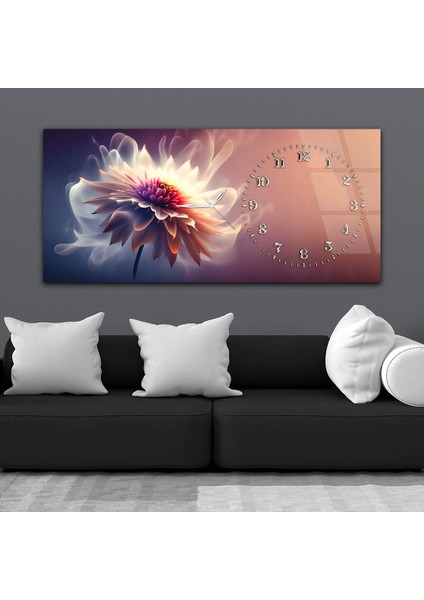 Yatay Saatli Yandan Sanat Temalı Cam Tablo YSYS282 fiyatları