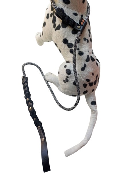 köpek boyun tasması gezdirme kayışlı hakiki deri / halat kalınlık:12mm uzunluk:120cm dog collar TB4-2 fiyatları