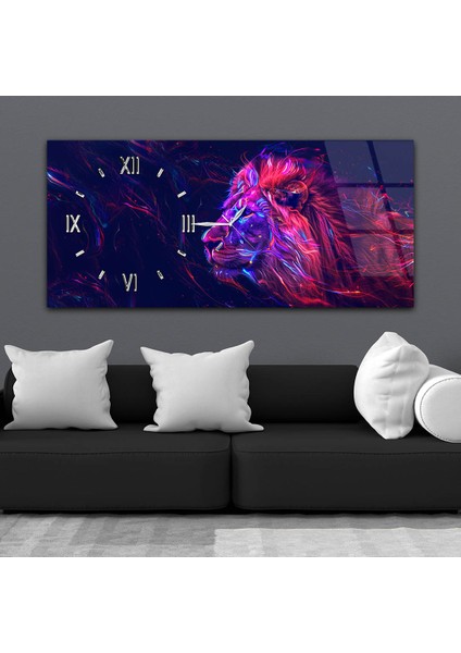 Yatay Saatli Yandan Sanat Temalı Cam Tablo YSYS320 fiyatları