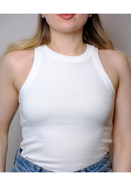 Halter Yaka Basic Fitilli Bayan Atlet