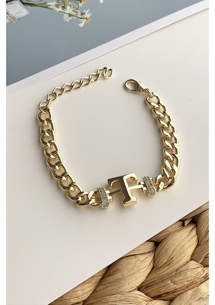 Gold T Harf Bileklik TRBILEK7643 B34003 fiyatları