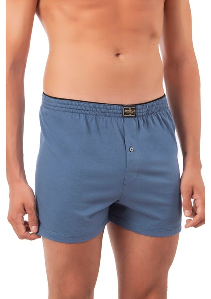 Özkan 0041 Erkek %100 Pamuklu Şardonlu Klasik Rahat Kesim Havlu Bel Süprem Penye Boxer modelleri