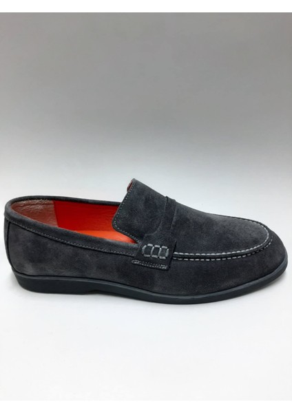 Deri Nubuk Kum Rengi Esnek Bağcıksız Yazlık Erkek Ayakkabı C-824009MRT