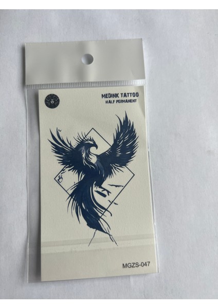 Heybet 4 Adet Minimal 11x8 cm 3 Hafta Kalıcı Yarı Kalıcı Geçici Dövme