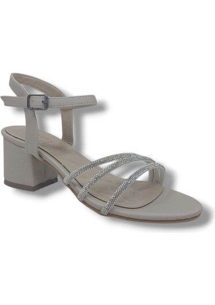 475 Kadın Ten Pırıltılı Kalın Topuklu Abiye Ayakkabı fiyatları