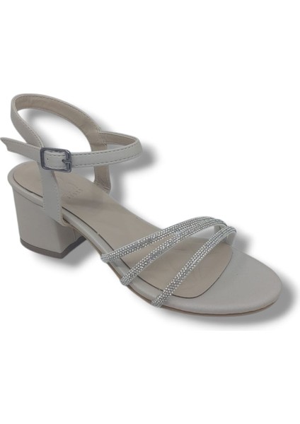 475 Kadın Ten Pırıltılı Kalın Topuklu Abiye Ayakkabı fırsatları