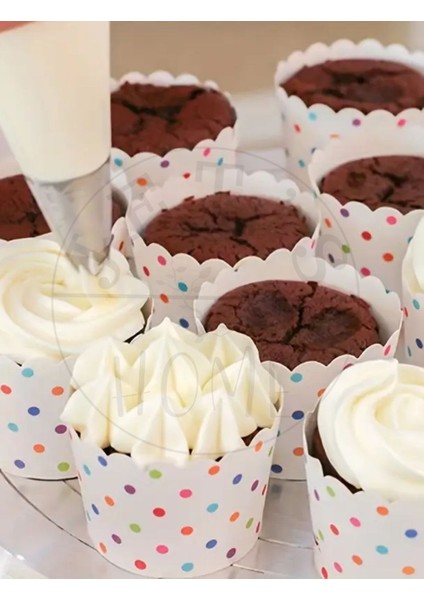 24 Parça Krema Duyu Seti Orta Boy Şanti Duyu Çelik Pasta Süsleme Duyu-Dolgusu modelleri