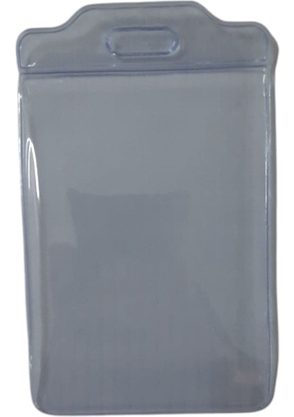 Kart Poşet Şeffaf Dikey 65 x 95 mm 5 Adet + Kraf Kart Askı Ipi Yeşil Metal Klipsli 5 Adet Set