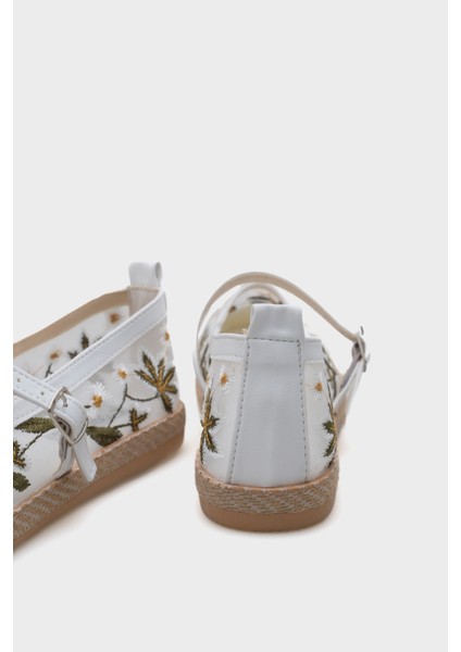 Shela Bantlı Çiçekli Kadın Espadril
