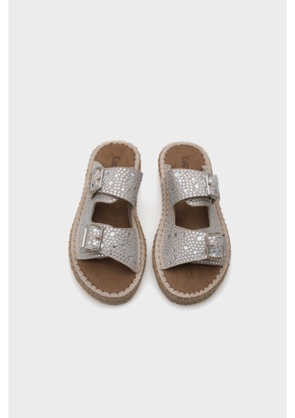 Caitlin Çift Bantlı Taşlı Kadın Espadril Terlik modelleri