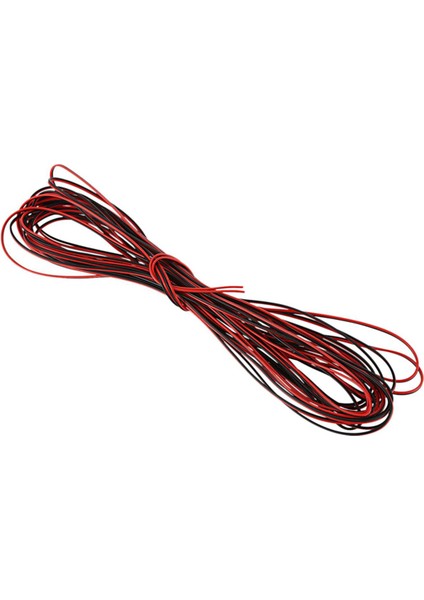 22 Ölçer 15 M Kırmızı Siyah Zip Tel Awg Kablo Topraklama Örgülü Bakır Araba (Yurt Dışından)