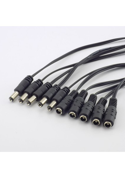 Ayak Kanepe Dc 5.5x2.1mm Dişi Erkek Fiş Jakı Güç Uzatma Kablosu Tel Bağlayıcı Adaptör Konnektörü LED Işık Şeridi Güvenlik Kamerası (Yurt Dışından)