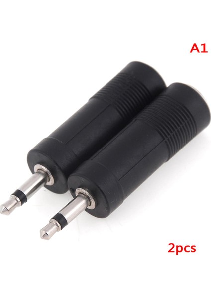 2/5/10 Adet 1/8 3.5mm Erkek Fiş 1/4 6.35MM Dişi Jak Mono Adaptör Dönüştürücü (Yurt Dışından)