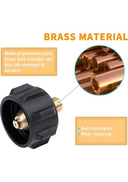 Gaz Regülatörü Vana Bağlantı Adaptörü Qcc1 Somunlu ve 1/4 Inç Erkek Boru Dişli Propan Adaptörü (Yurt Dışından) fiyatları