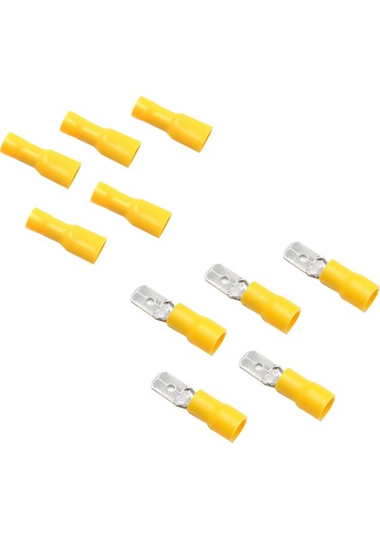Spade KONNEKTÖR-100 x FDFD1.25-250 Terminal Blokları 100 x MDD1.25-250 Terminal Blokları-Sarı (Yurt Dışından)
