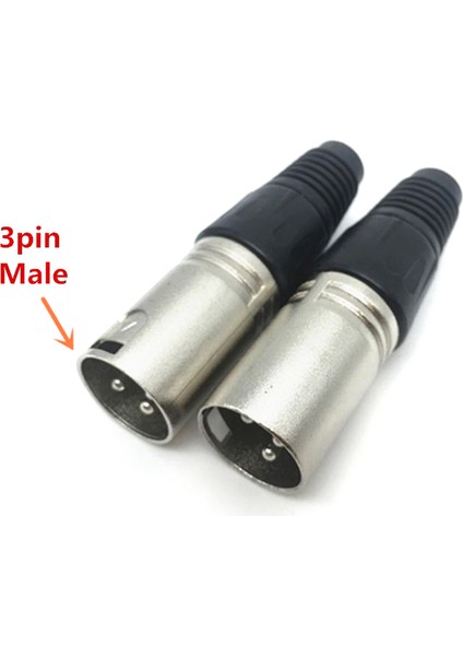 Adet Canon Priz Erkek/dişi Mikrofon Ses Xlr Konektörü 3p/4p/5p Kontaklar (Yurt Dışından)