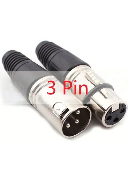 Adet Canon Priz Erkek/dişi Mikrofon Ses Xlr Konektörü 3p/4p/5p Kontaklar (Yurt Dışından)