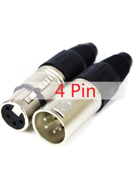 Adet Canon Priz Erkek/dişi Mikrofon Ses Xlr Konektörü 3p/4p/5p Kontaklar (Yurt Dışından)