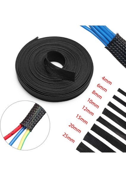 Foot Koltuk 5m Genişletilebilir Sıkı Pet Koruma Kablosu Örgü Kılıfı Yalıtım Teli (Yurt Dışından) modelleri